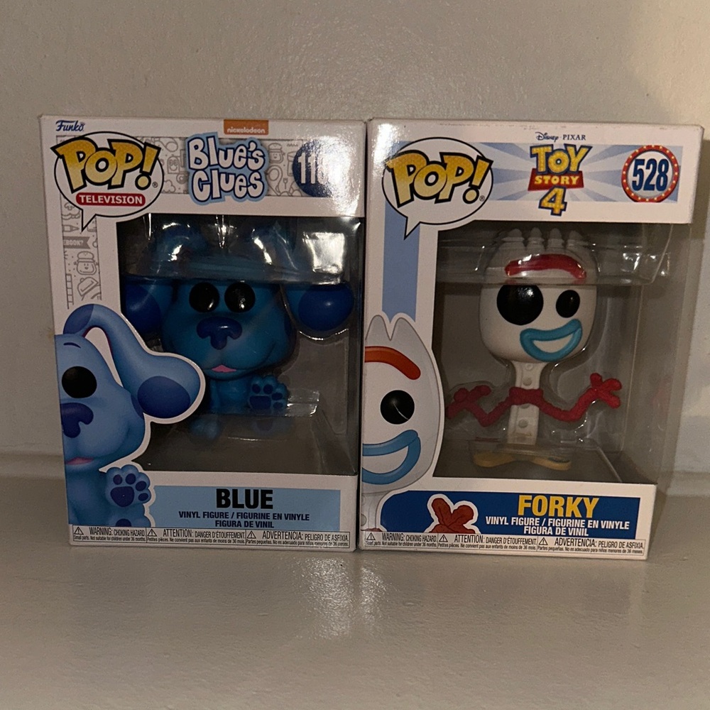 Funko Pop Blue and Forky Collectible Figures